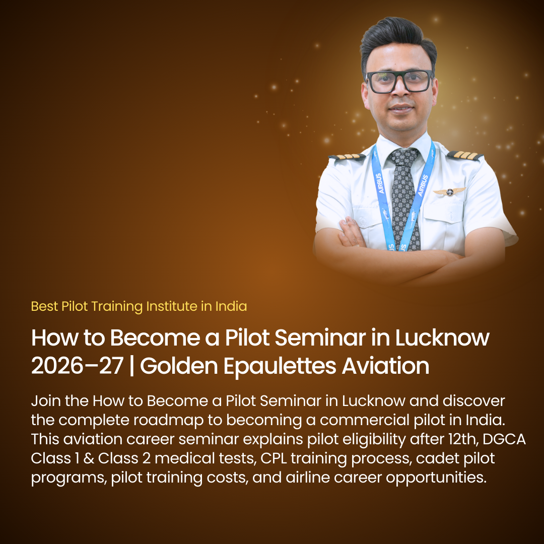 How to Become a Pilot Seminar in Lucknow 2026–27 | Golden Epaulettes Aviation